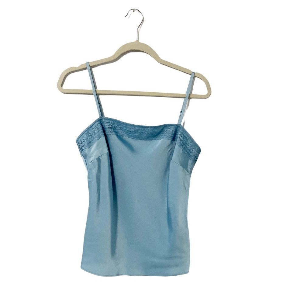 Caslon Light Blue Polyester Camisole Size S